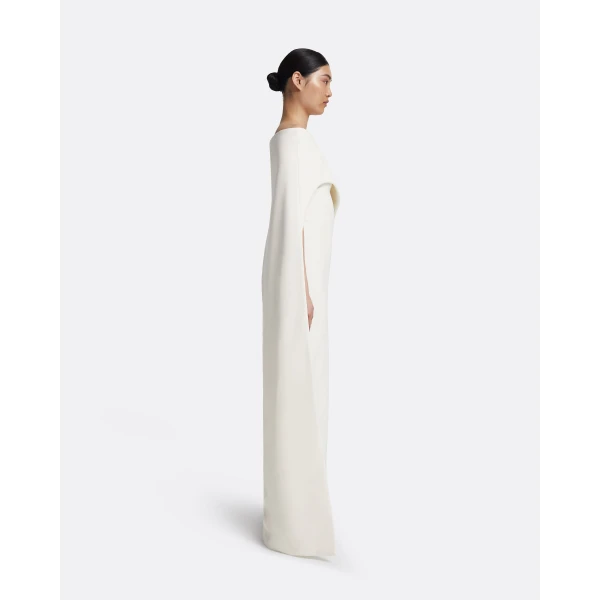 Safiyaa Azrael Long Dress & Maddox Harness in Ivory, view 5