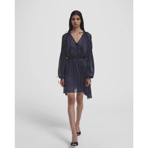 Briar Short Dress in Navy - Image 6