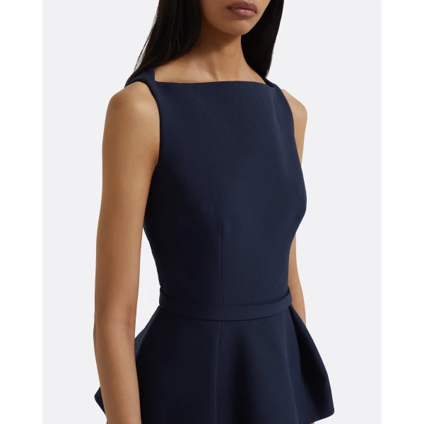 Safiyaa Carter Long Dress in Maritime Blue, view 4