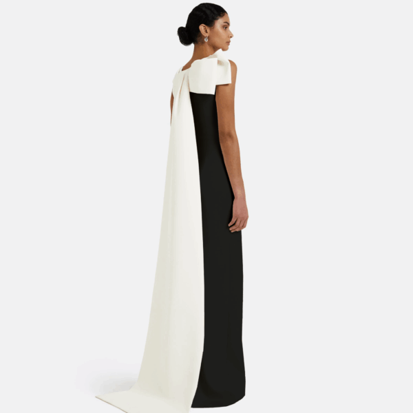 Celestia Black Long Dress - Image 2