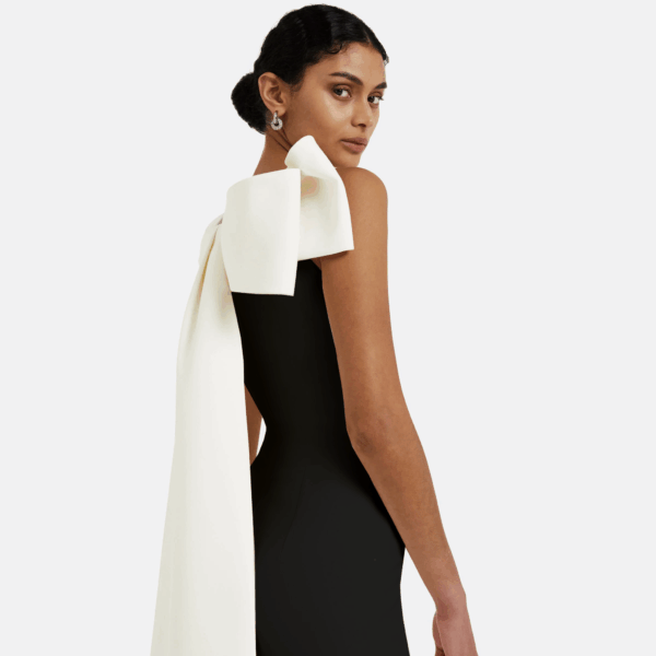 Celestia Black Long Dress - Image 4