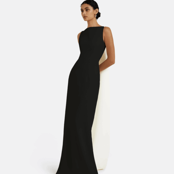 Celestia Black Long Dress - Image 5