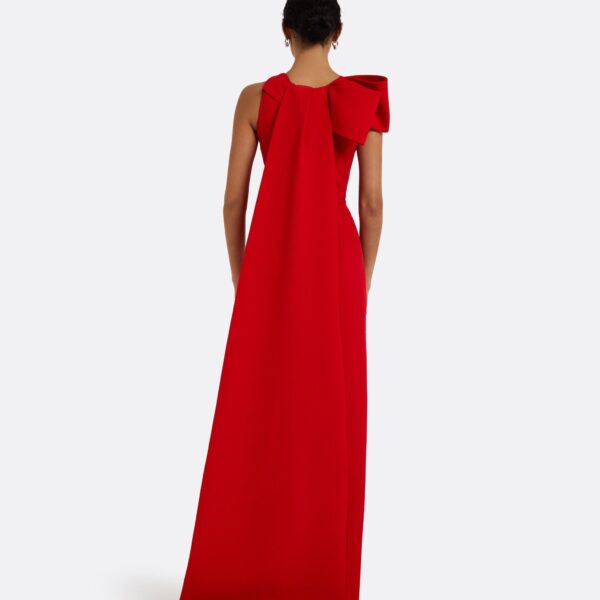 Celestia Cherry Red Long Dress - Image 3