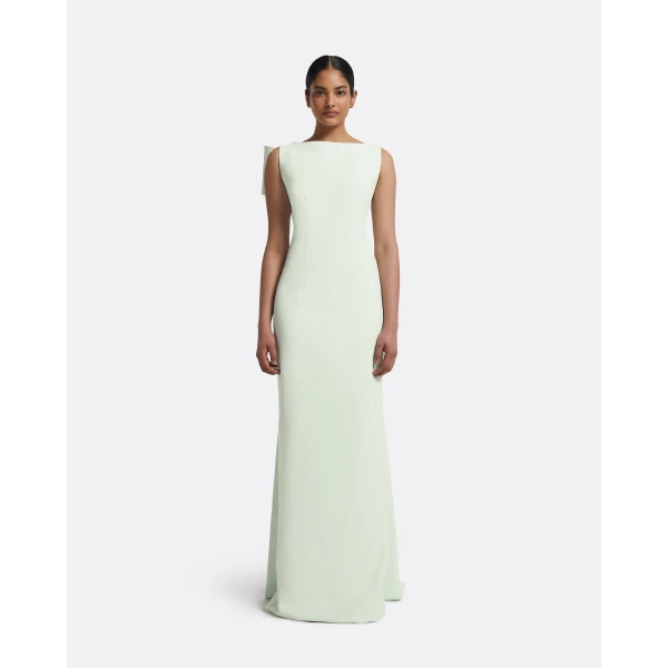 Safiyaa Celestia Spearmint Long Dress, view 5