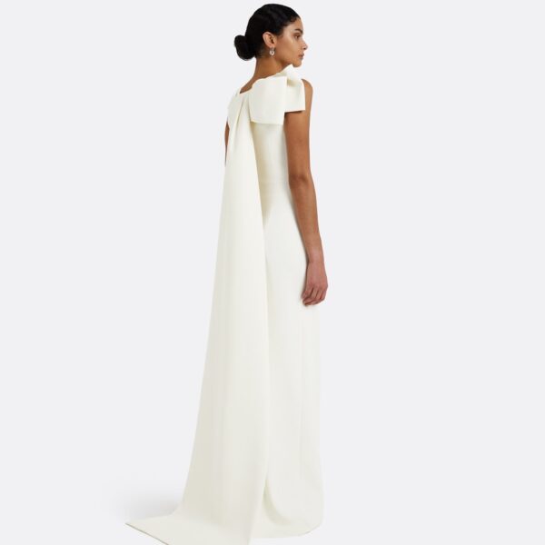 Celestia White Long Dress - Image 3