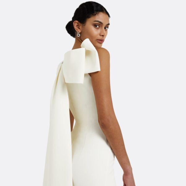 Celestia White Long Dress - Image 4
