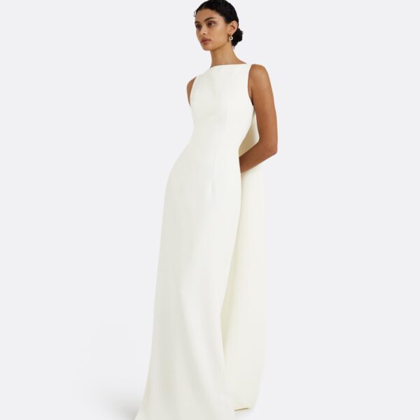 Celestia White Long Dress - Image 5