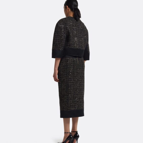 Chaya Jacket in Black on Black & Gold - Image 4