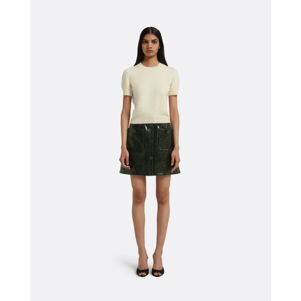 Safiyaa Dallas Skirt in Collard Green, view 2