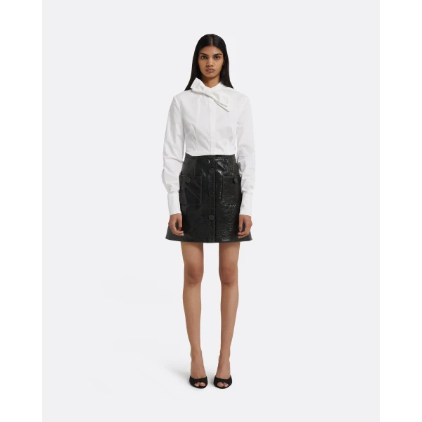 Safiyaa Dallas Skirt in Collard Green, view 8