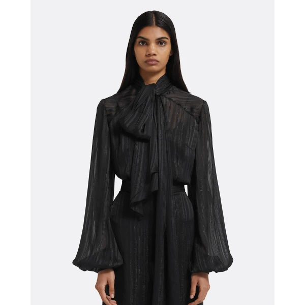 Delfinane Top in Black - Image 2