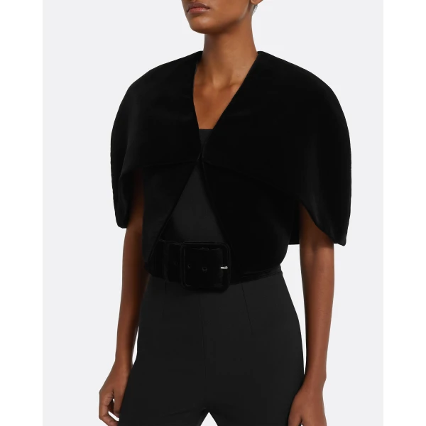 Safiyaa Devon Cape in Black, view 5