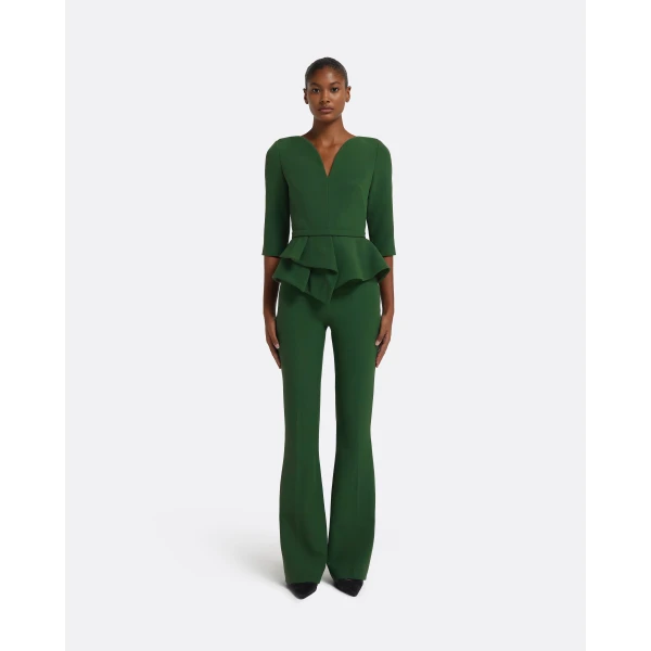 Safiyaa Dion Top in Moss Green, view 5
