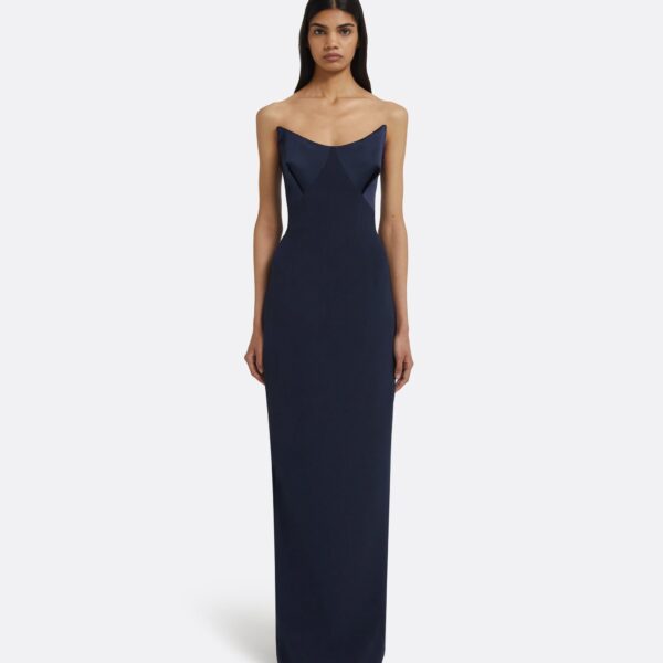 Drew Dress Long in Maritime Blue - Image 2