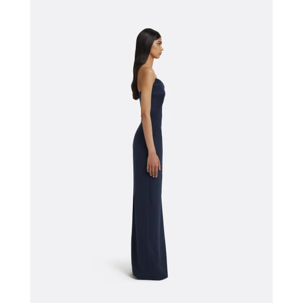 Safiyaa Drew Dress Long in Maritime Blue, view 5