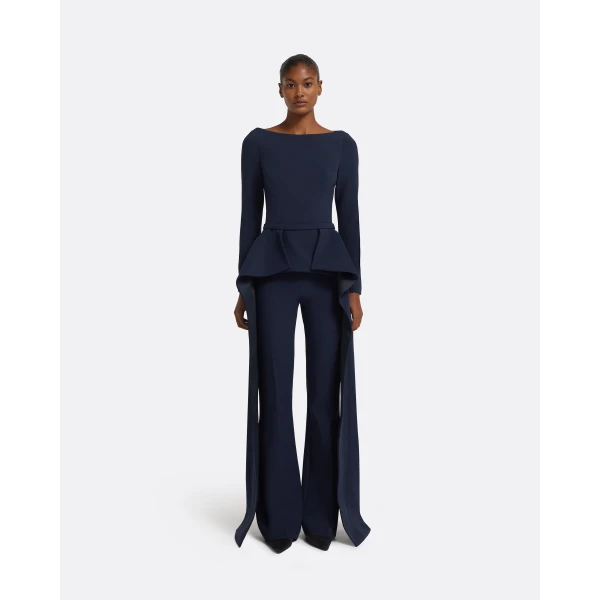 Safiyaa Dylan Top in Maritime Blue, view 2