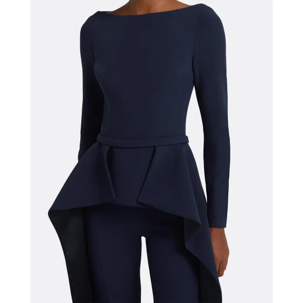 Safiyaa Dylan Top in Maritime Blue, view 4