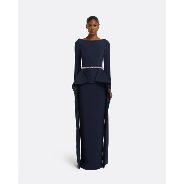 Safiyaa Dylan Top in Maritime With Crystal, view 2