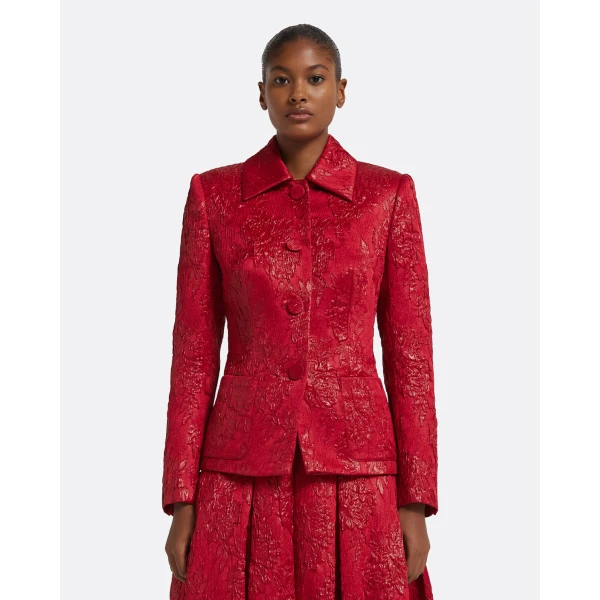 Flynn Jacket in Crimson - Image 2