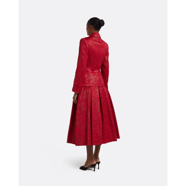 Safiyaa Flynn Jacket in Crimson, view 8