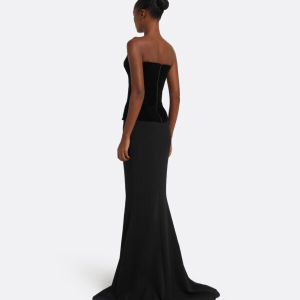 Gayeta Long Skirt in Black - Image 3