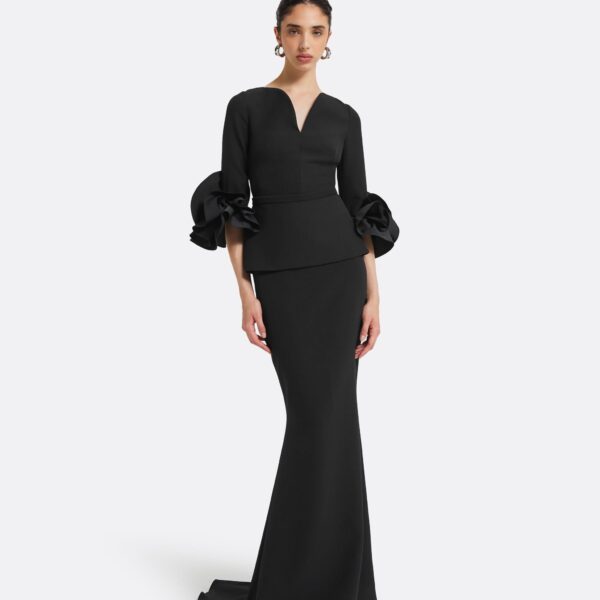 Gayeta Long Skirt in Black - Image 6