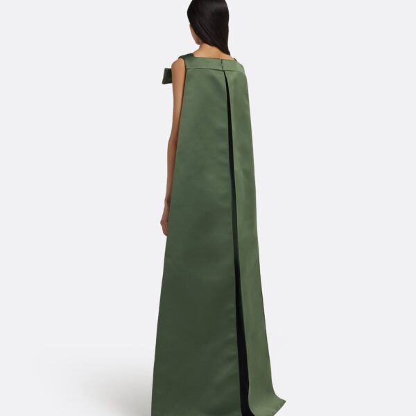 Harley Long Dress in Moss Green - Image 3