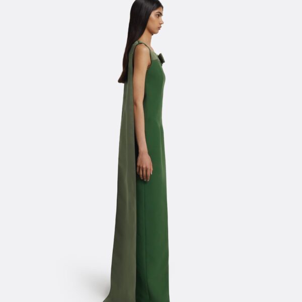 Harley Long Dress in Moss Green - Image 5