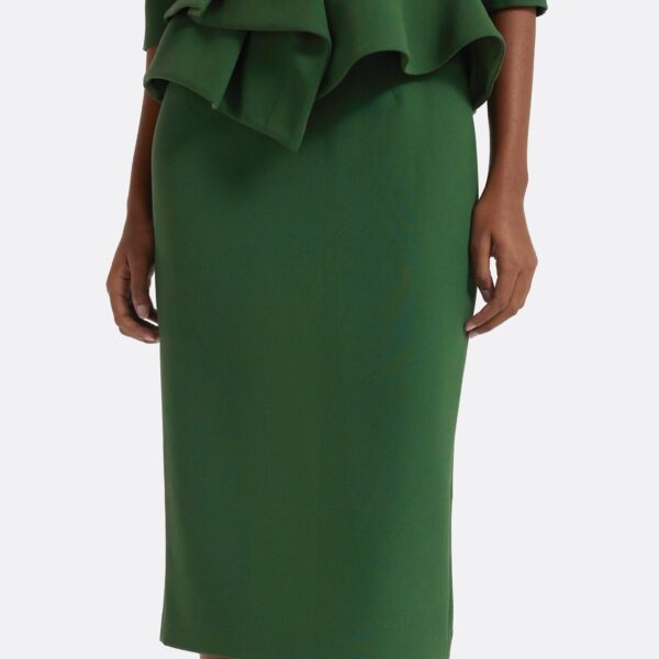 Hokuku Skirt in Moss Green - Image 4