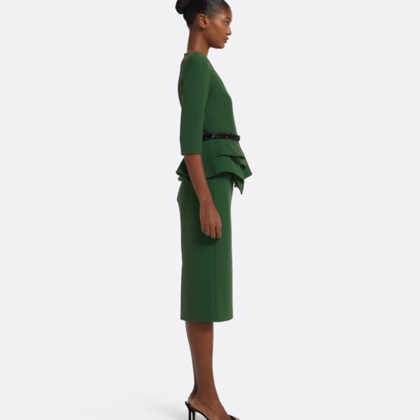 Hokuku Skirt in Moss Green - Image 5