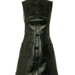 Hunter Mini Dress in Collard Green