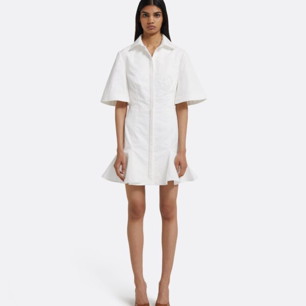 Jude Short Dress in Ivory - Image 2