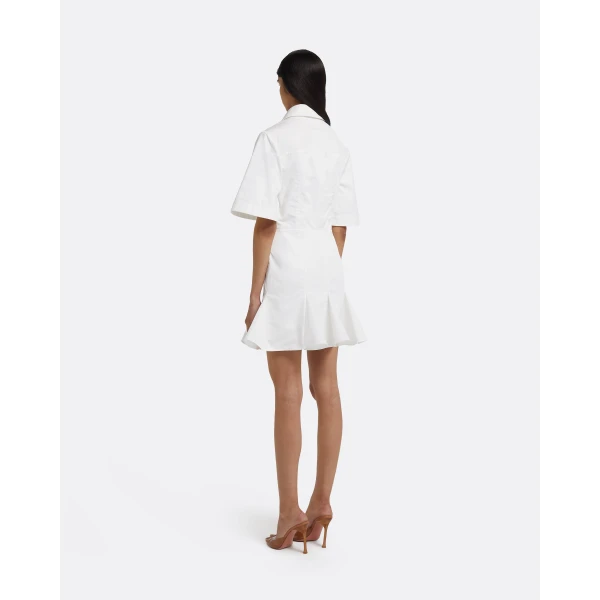 Safiyaa Jude Short Dress in Ivory, view 3