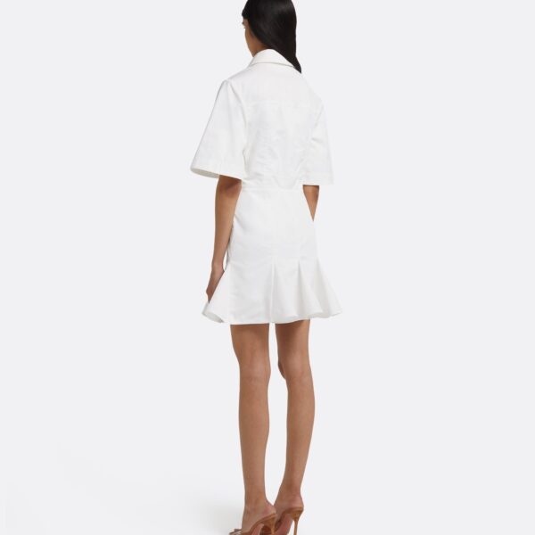 Jude Short Dress in Ivory - Image 3