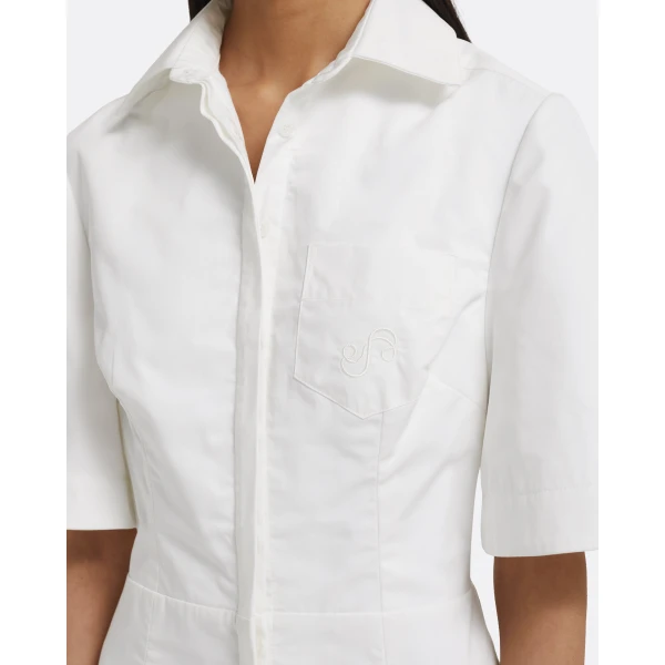 Safiyaa Jude Short Dress in Ivory, view 4