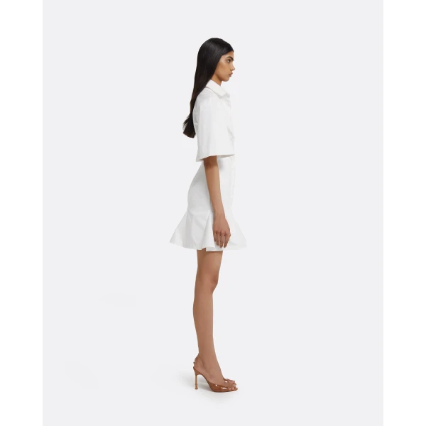Safiyaa Jude Short Dress in Ivory, view 5