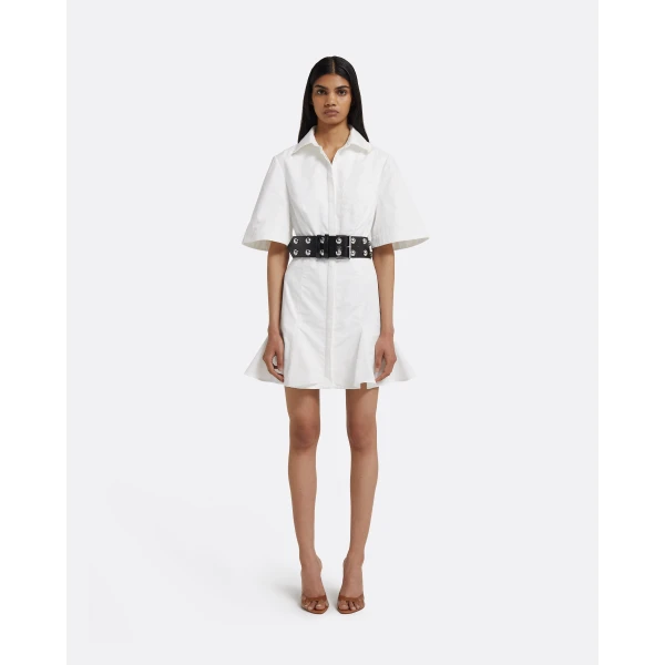 Safiyaa Jude Short Dress in Ivory, view 6