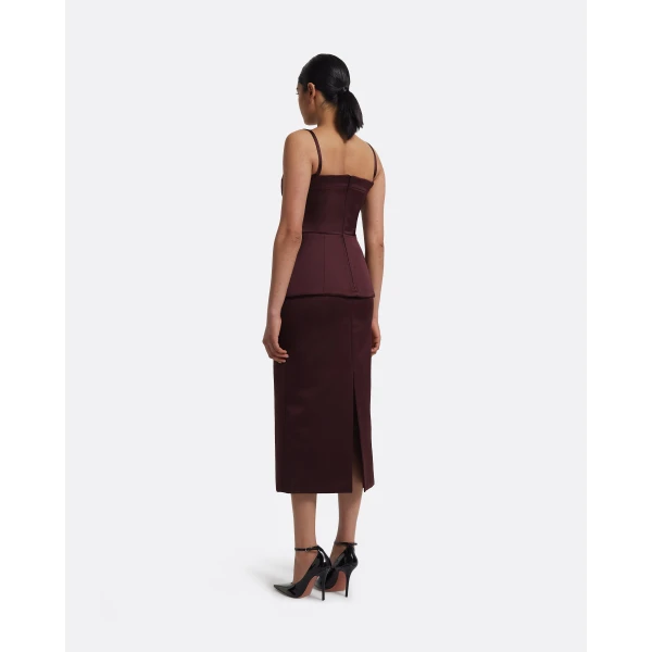 Safiyaa Kaori Top in Wine, view 4