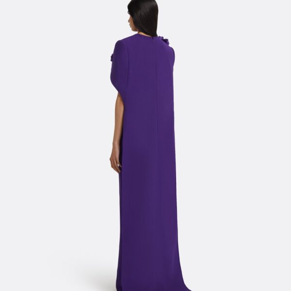 Lennox Long Dress in Pansy with Pansy Embellishment - Image 3