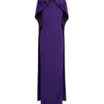 Lennox Long Dress in Pansy with Pansy Embellishment
