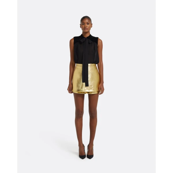 Safiyaa Matilda Skirt in Gold, view 8