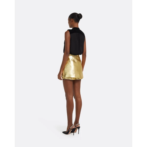 Safiyaa Matilda Skirt in Gold, view 9