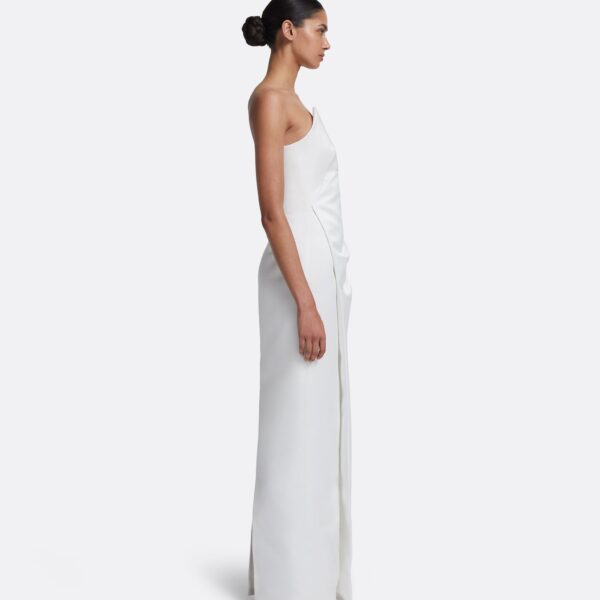 Misaki Long Dress in Porcelain - Image 5