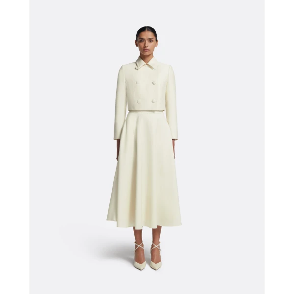 Safiyaa Miwa Skirt in Eggshell, view 2