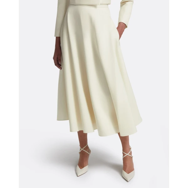 Safiyaa Miwa Skirt in Eggshell, view 4