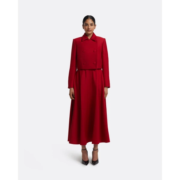 Safiyaa Miwa Skirt in Radiant Red, view 2
