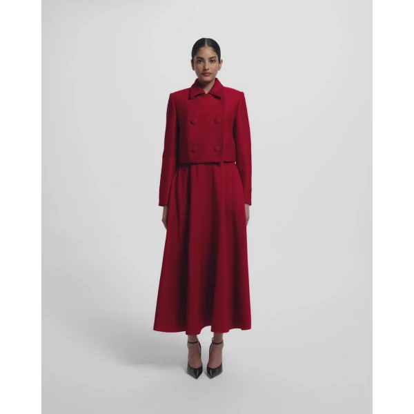 Miwa Skirt in Radiant Red - Image 6