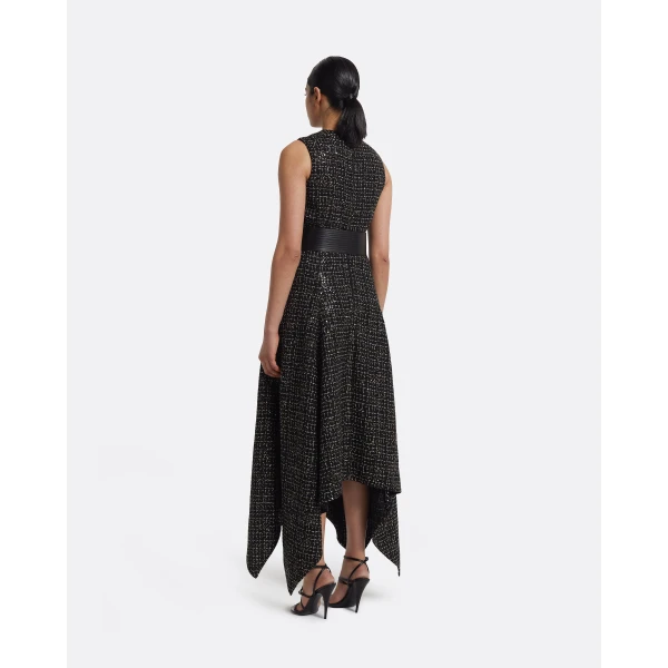 Safiyaa Okimi Dress in Black & Gold, view 3