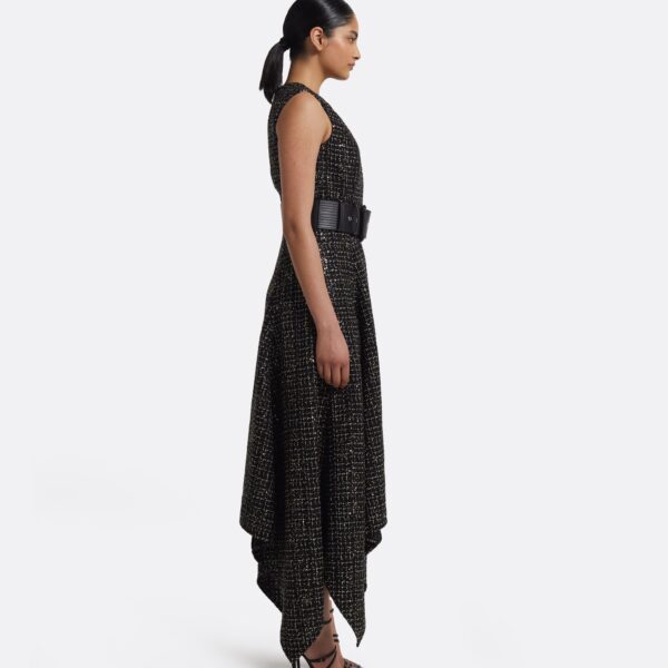 Okimi Dress in Black & Gold - Image 5