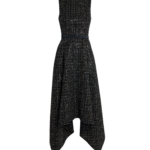 Okimi Dress in Black & Gold
